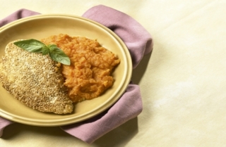 Filetes de pechuga al ajonjolí